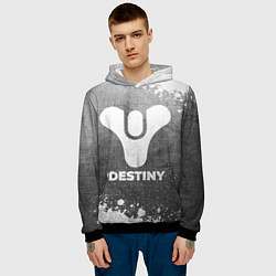 Толстовка-худи мужская Destiny - grey gradient, цвет: 3D-черный — фото 2