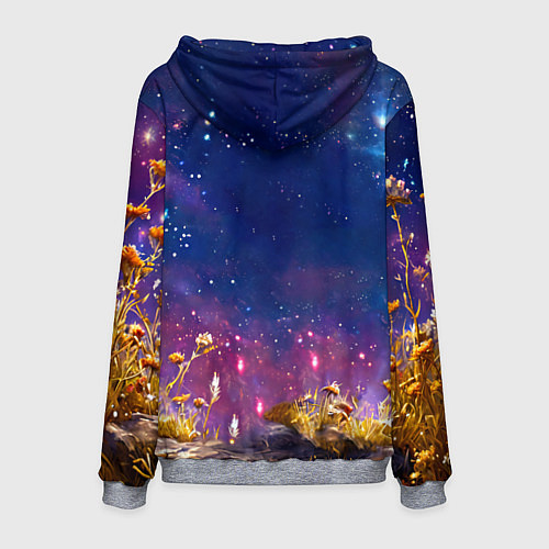 Мужская толстовка Морская свинка в космосе / 3D-Меланж – фото 2