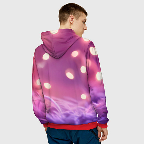 Мужская толстовка Милый грызун с сердечком / 3D-Красный – фото 4