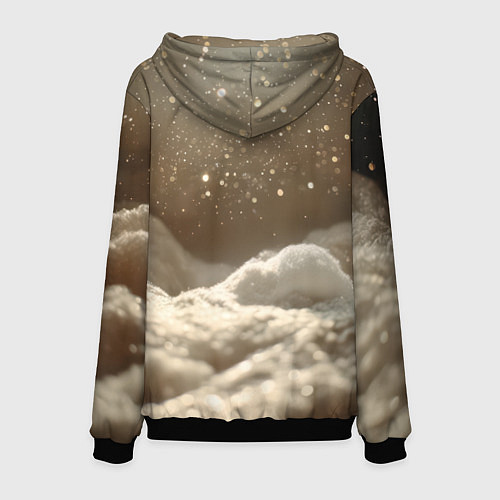 Мужская толстовка Белые милые котята / 3D-Черный – фото 2