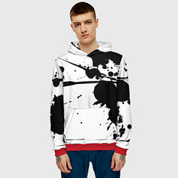 Толстовка-худи мужская Art blots - vanguard, цвет: 3D-красный — фото 2