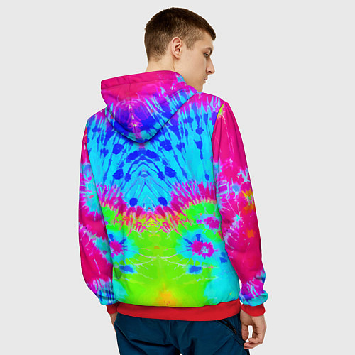 Мужская толстовка Дональд Трамп против Венома / 3D-Красный – фото 4