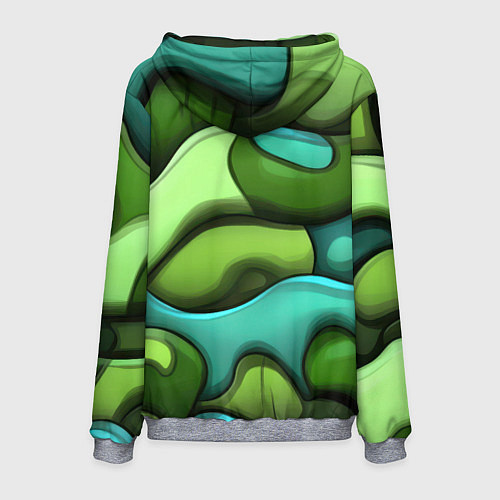 Мужская толстовка Объемные камуфляжные полосы / 3D-Меланж – фото 2