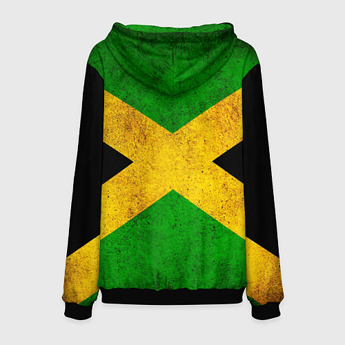 Мужская толстовка Jamaica flag / 3D-Черный – фото 2