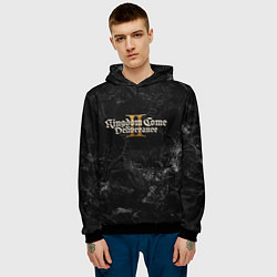 Толстовка-худи мужская Kingdom Come Deliverance 2 dark logo, цвет: 3D-черный — фото 2