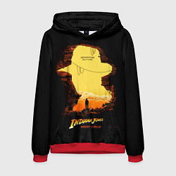Толстовка-худи мужская Indiana Jones and the Great Circle, цвет: 3D-красный