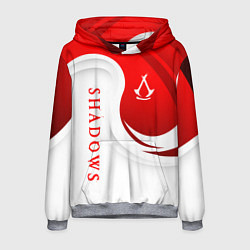 Толстовка-худи мужская Assassins creed - shadows, цвет: 3D-меланж