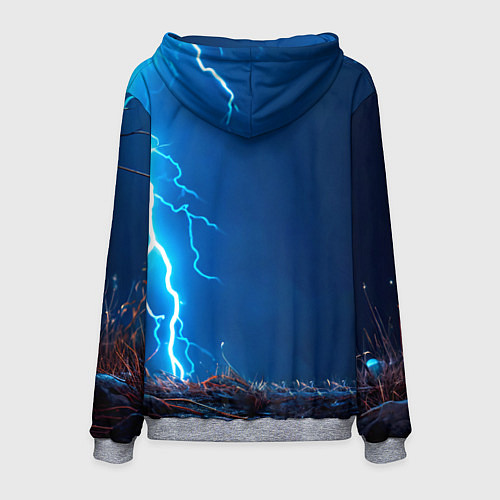 Мужская толстовка Петух и молния / 3D-Меланж – фото 2