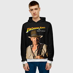 Толстовка-худи мужская Indiana Jones and the Great Circle, цвет: 3D-белый — фото 2