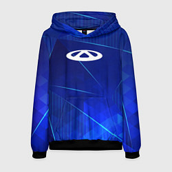 Толстовка-худи мужская Chery blue poly, цвет: 3D-черный