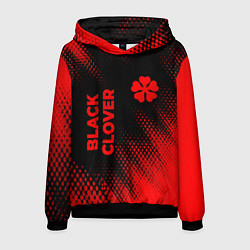 Толстовка-худи мужская Black Clover - red gradient вертикально, цвет: 3D-черный