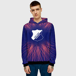 Толстовка-худи мужская Hoffenheim red energy, цвет: 3D-черный — фото 2