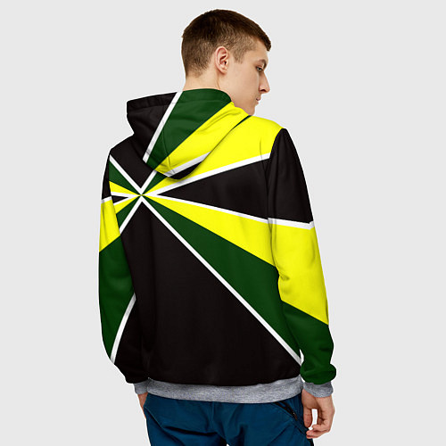 Мужская толстовка Мотострелковые войска: лавры / 3D-Меланж – фото 4