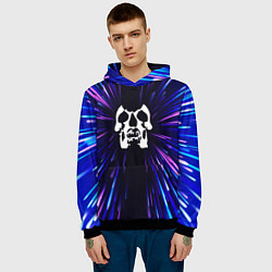 Толстовка-худи мужская Deftones neon energy, цвет: 3D-черный — фото 2