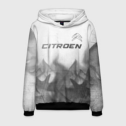 Толстовка-худи мужская Citroen - white gradient посередине, цвет: 3D-черный