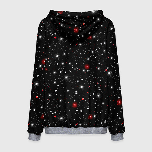 Мужская толстовка Все дуреют с этой звездной ночи / 3D-Меланж – фото 2