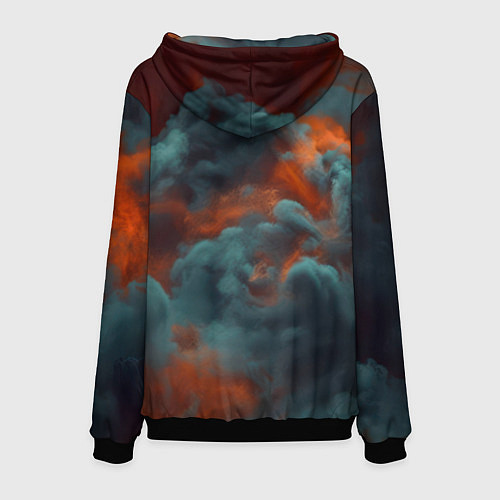 Мужская толстовка Джокер в дыму красок / 3D-Черный – фото 2