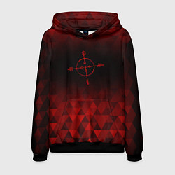 Толстовка-худи мужская Megadeth red poly, цвет: 3D-черный