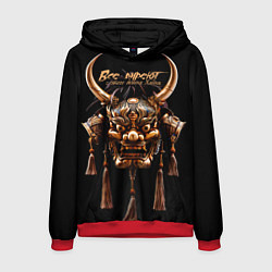 Толстовка-худи мужская Все дуреют с этого демона Хання, цвет: 3D-красный