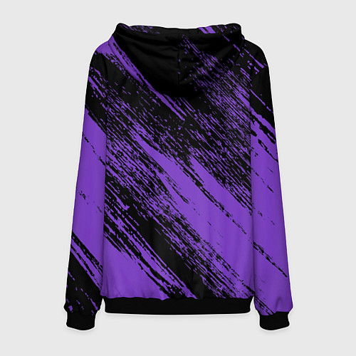 Мужская толстовка The color is purple and black / 3D-Черный – фото 2