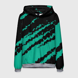 Мужская толстовка The color is black and turquoise