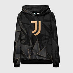 Толстовка-худи мужская Juventus golden poly, цвет: 3D-черный