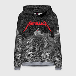 Толстовка-худи мужская Metallica - scavenger on the skull, цвет: 3D-меланж