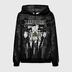 Толстовка-худи мужская Metallica - skull with fangs, цвет: 3D-черный