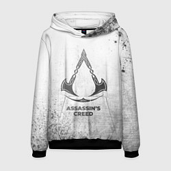 Толстовка-худи мужская Assassins Creed - white gradient, цвет: 3D-черный