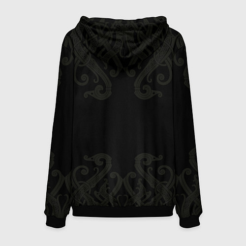 Мужская толстовка Моя земля мои правила: медведь / 3D-Черный – фото 2