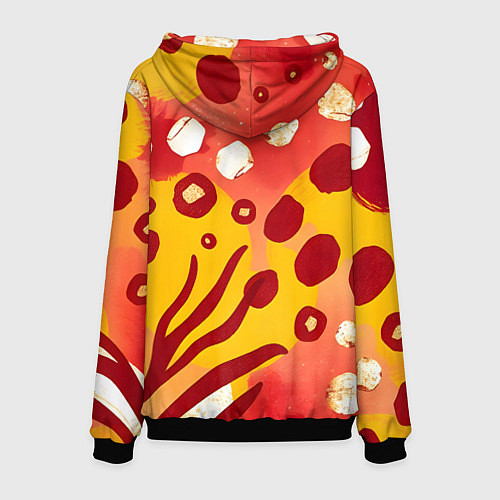 Мужская толстовка Африканский паттерн / 3D-Черный – фото 2