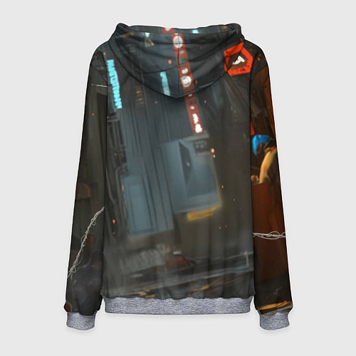 Мужская толстовка Человек паук бежит / 3D-Меланж – фото 2