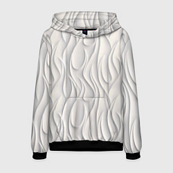 Толстовка-худи мужская Рельефный узор, цвет: 3D-черный