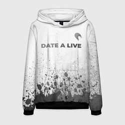 Толстовка-худи мужская Date A Live - white gradient посередине, цвет: 3D-черный