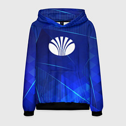 Толстовка-худи мужская Daewoo blue poly, цвет: 3D-черный