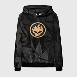 Толстовка-худи мужская The Offspring golden poly, цвет: 3D-черный