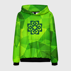 Толстовка-худи мужская Breaking Benjamin green poly, цвет: 3D-черный