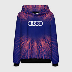 Толстовка-худи мужская Audi red energy, цвет: 3D-черный