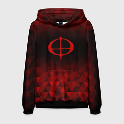 Толстовка-худи мужская Ozzy Osbourne red poly, цвет: 3D-черный