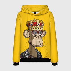 Толстовка-худи мужская NFT ape king, цвет: 3D-черный