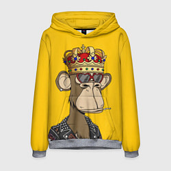 Толстовка-худи мужская NFT ape king, цвет: 3D-меланж
