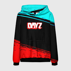 Толстовка-худи мужская Dayz neon color, цвет: 3D-черный