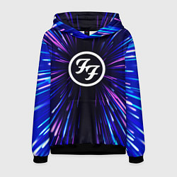 Толстовка-худи мужская Foo Fighters neon energy, цвет: 3D-черный