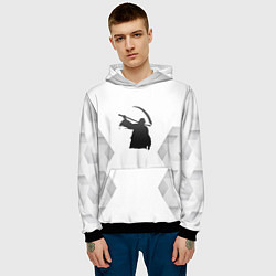 Толстовка-худи мужская Children of Bodom white poly, цвет: 3D-черный — фото 2