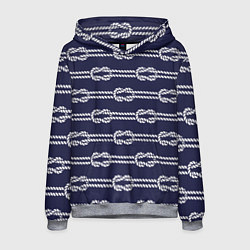 Толстовка-худи мужская Морские канаты, цвет: 3D-меланж