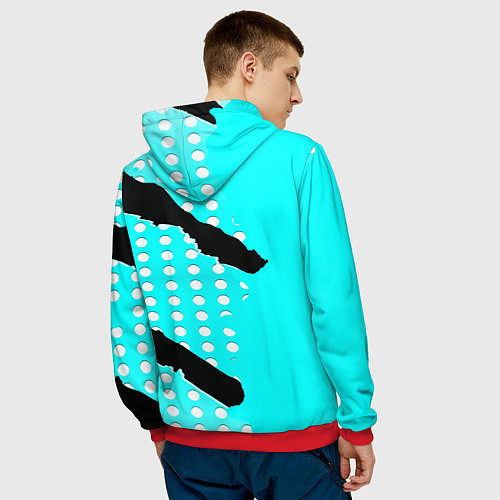 Мужская толстовка BMW sport краски / 3D-Красный – фото 4