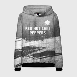 Толстовка-худи мужская Red Hot Chili Peppers - grey gradient посередине, цвет: 3D-черный