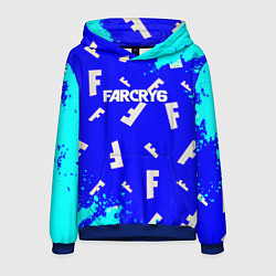 Толстовка-худи мужская Farcry 6 pattern, цвет: 3D-синий