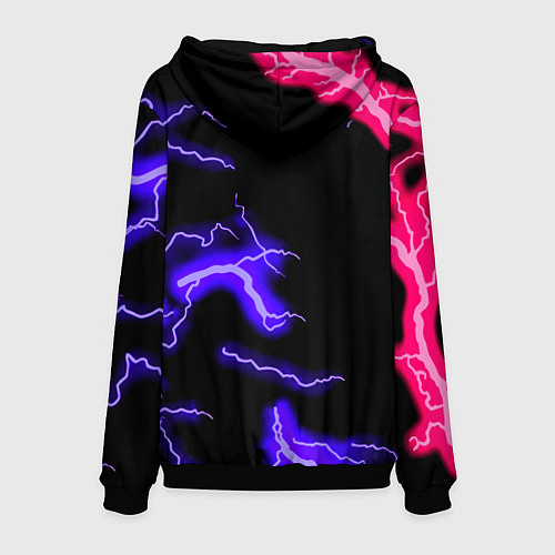 Мужская толстовка Monster energy неоновый шторм / 3D-Черный – фото 2