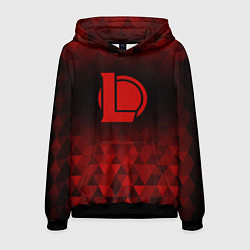 Толстовка-худи мужская League of Legends red poly, цвет: 3D-черный